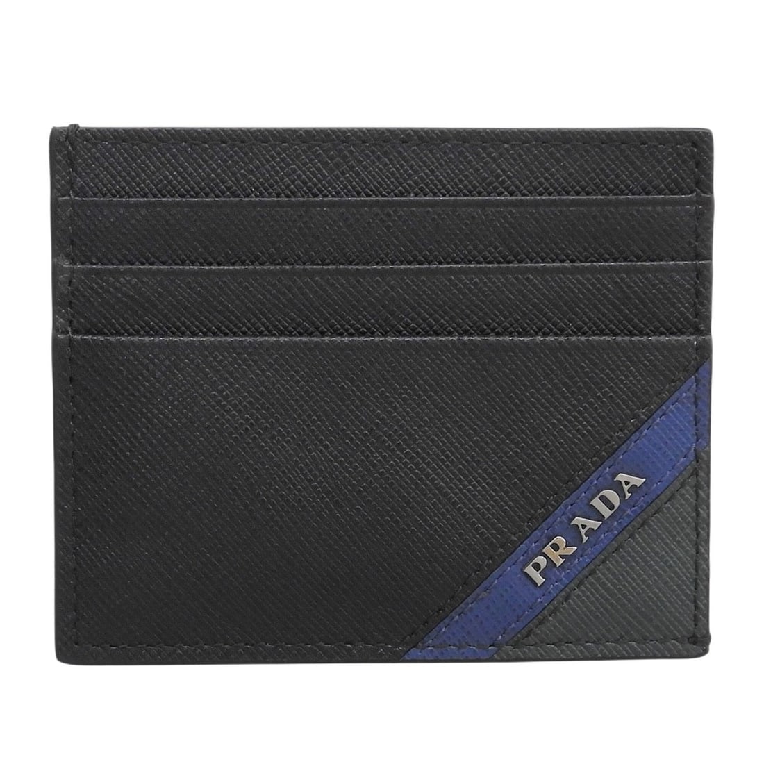 PRADA 2MC223 Saffiano Leather Stripe Logo Hardware Business Card Holder/Pass Case - Black, Navy,: --- Catalog ---Category: DesignType: Card caseColor: Black, Dark green, NavyGender: MenMaterial: Leather Leather/Fur Type: Saffiano leatherCategory: GeneralMPN: 2MC223Brand: PradaCountry of Origin: It