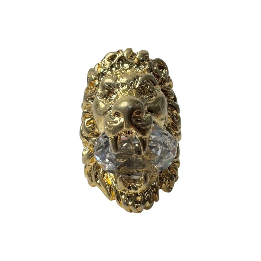 Gucci Lion Head Crystal Ring # (Japanese Size) Women's: --- Catalog ---Category: SizeJP Size: 8US Size: 4.5Category: DesignType: Band ringColor: GoldGender: WomenMaterial: MetalCategory: GeneralBrand: Gucci--- Item List ---Section: ConditionRanking: Rank A