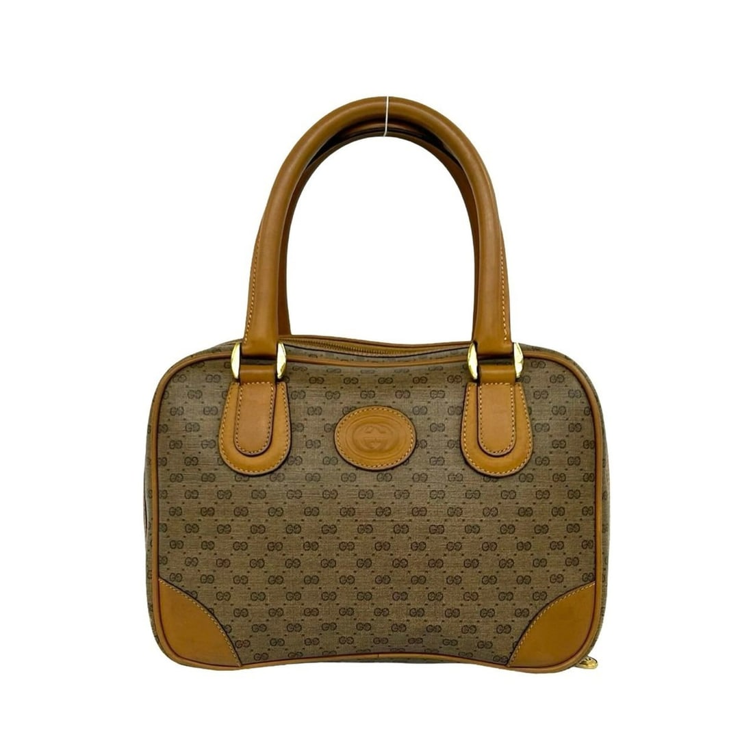 GUCCI Old Gucci Micro GG Logo Pattern Leather Handbag Mini Boston Bag Brown 36606: --- Catalog ---Category: SizeSize (HxWxD): 18cm x 24cm x 10cm / 7.08'' x 9.44'' x 3.93''Category: DesignType: Boston bag, HandbagColor: BrownGender: WomenMaterial: Leather , PVC Category: GeneralBrand
