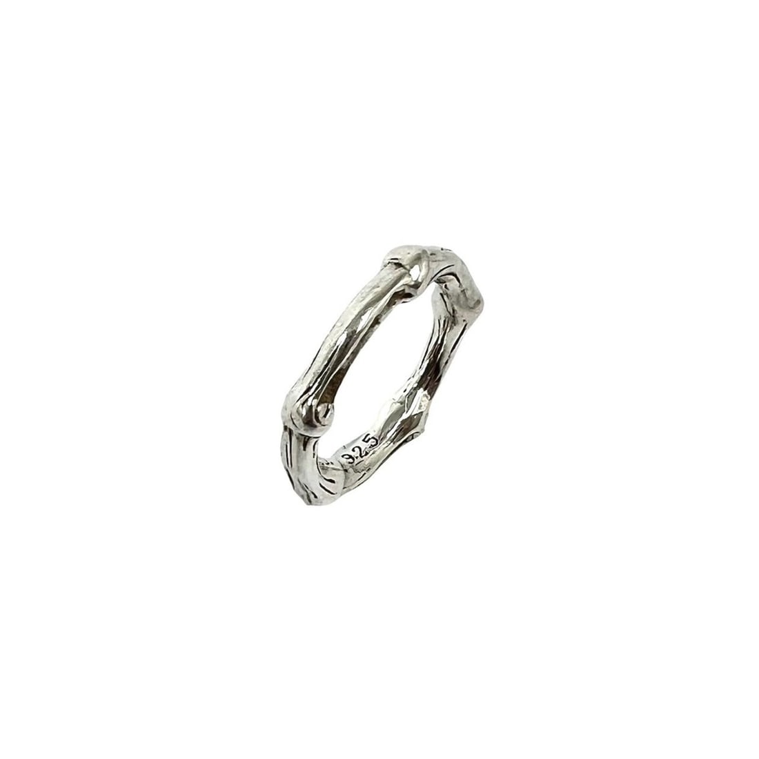 TIFFANY&Co. Tiffany Vintage Bamboo Ring, Sterling Silver 925, Accessory, b0115: --- Catalog ---Category: SizeJP Size: 12US Size: 6.5Category: DesignType: Band ringColor: SilverGender: WomenMaterial: Silver 925Category: GeneralBrand: Tiffany--- Item List ---Section: ConditionRanki