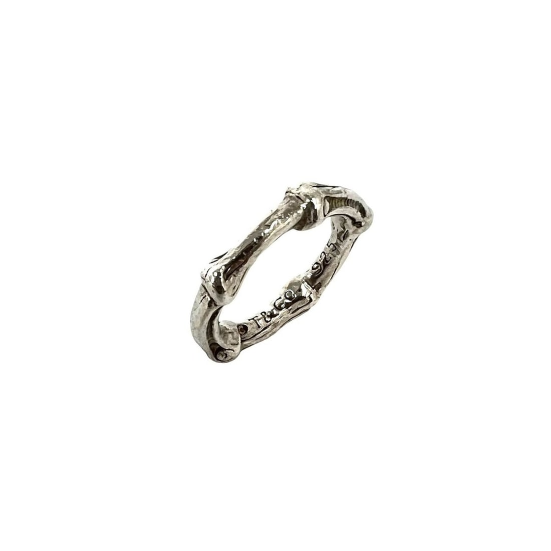 TIFFANY&Co. Tiffany Vintage Bamboo Ring, Sterling Silver 925, Accessory, Silver, 48098: --- Catalog ---Category: SizeJP Size: 8US Size: 4.5Category: DesignType: Band ringColor: SilverGender: WomenMaterial: Silver 925Category: GeneralBrand: Tiffany--- Item List ---Section: ConditionRankin