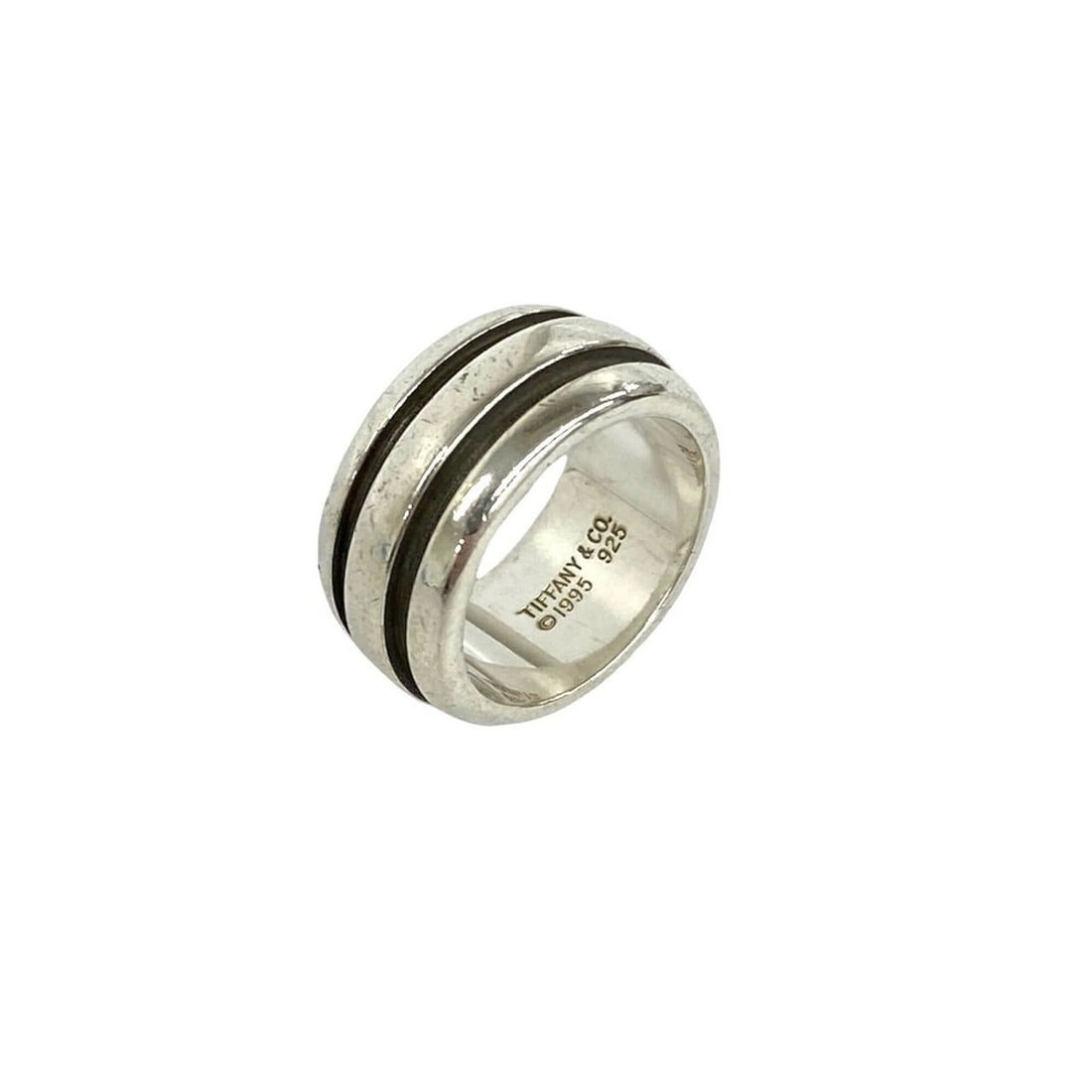 TIFFANY&Co. Tiffany Vintage Grooved Double Line Ring, Sterling Silver 925, Accessory, Silver, 28838: --- Catalog ---Category: SizeJP Size: 7US Size: 4Category: DesignType: Band ringColor: SilverGender: WomenMaterial: Silver 925Category: GeneralBrand: Tiffany--- Item List ---Section: ConditionRanking: