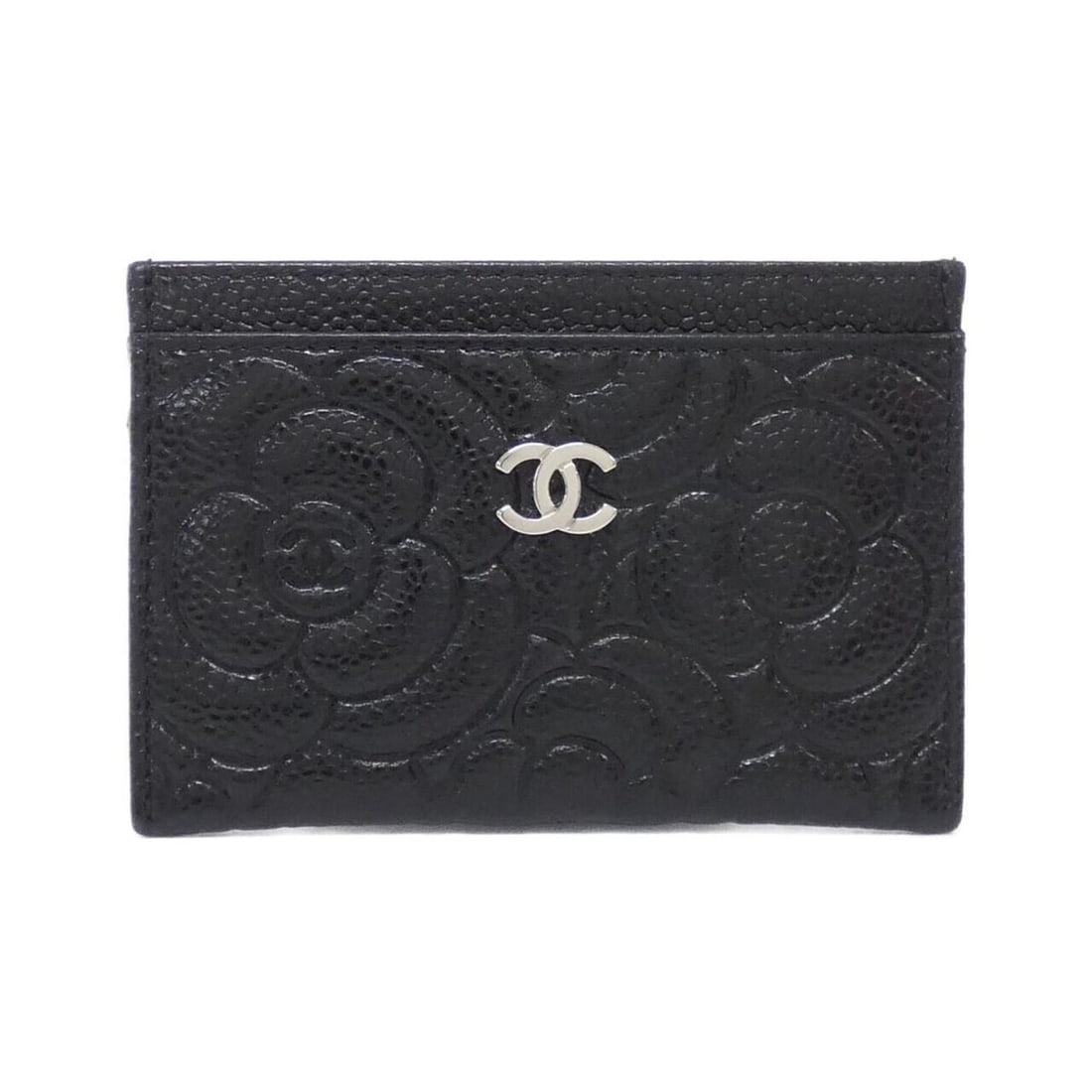 Chanel 82286 Business Card Holder/Card Case: --- Catalog ---Category: DesignType: Card caseColor: BlackGender: WomenMaterial: Grained Calfskin Category: GeneralMPN: 82286Brand: ChanelCategory: Physical PropertiesSize (HxWxD): 7.5cm x 11cm x 5mm
