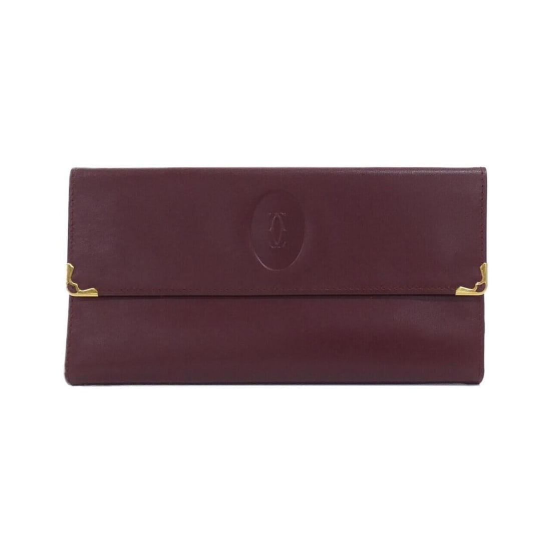 Cartier wallet: --- Catalog ---Category: SizeSize (HxWxD): 10cm x 19cm x 2cm / 3.93'' x 7.48'' x 0.78''Category: DesignType: Long wallet (tri-fold)Color: BordeauxGender: WomenMaterial: Leather Category:
