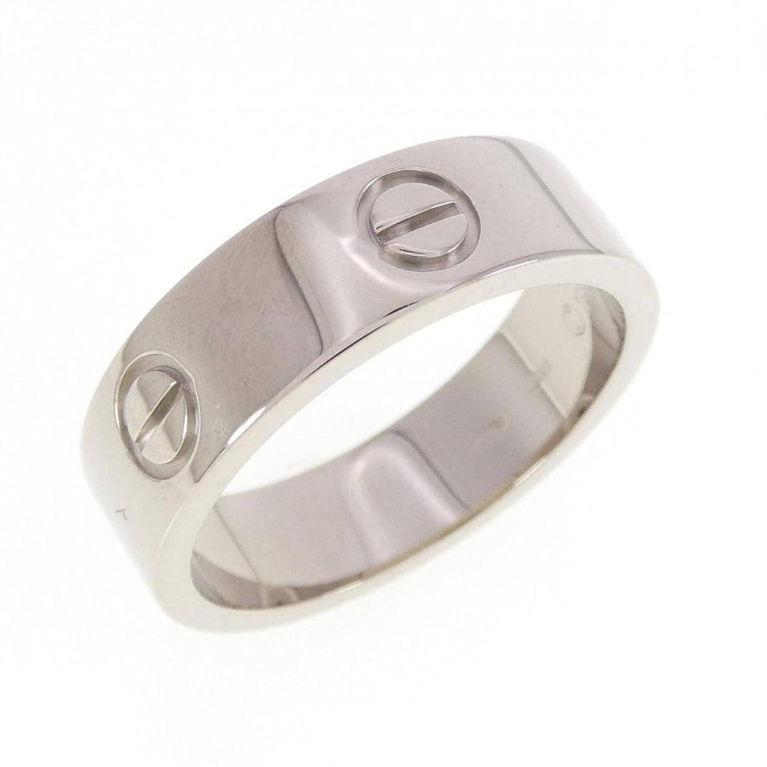 Cartier Love Ring: --- Catalog ---Category: SizeUS Size: 9.5Brand Size: 59Category: DesignType: Band ringGender: WomenMaterial: White gold (18K)Category: GeneralMPN: F16116Brand: Cartier--- Item List ---Section: