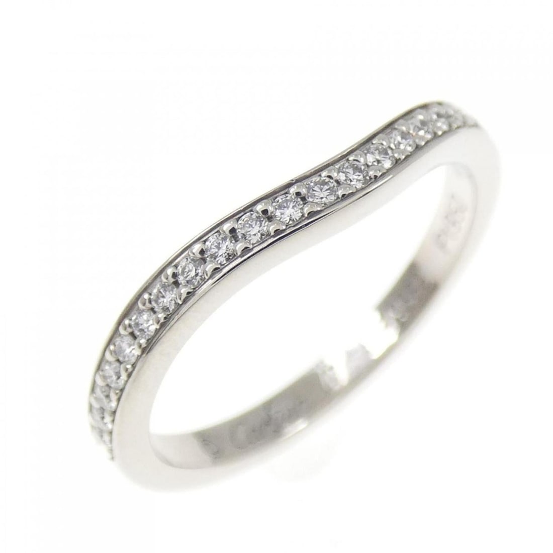 Cartier Ballerina Ring: --- Catalog ---Category: SizeUS Size: 4Brand Size: 47Category: DesignType: Band ringStone: DiamondGender: WomenMaterial: Platinum 950Category: GeneralMPN: B4093000Brand: Cartier--- Item List