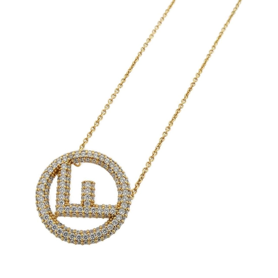 Fendi 8AG760 6DM Necklace: --- Catalog ---Category: SizePendant Size: 23mm x 23mm / 0.9'' x 0.9''Neck Circumference: 42 cm - 46.5 cm / 16.53'' - 18.3''Category: DesignColor: ClearGender: Women,MenNecklace Type: