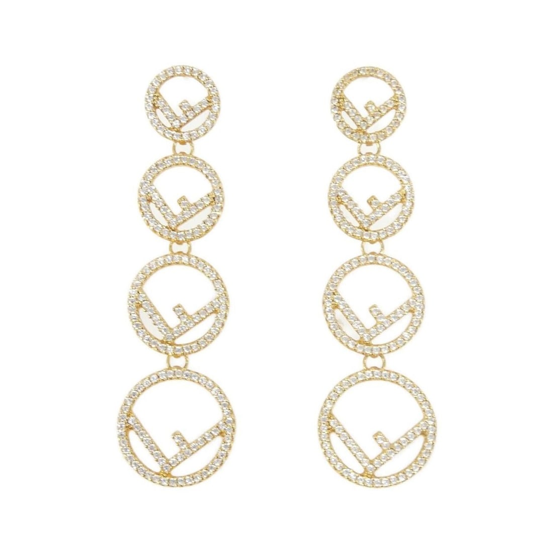 Fendi 8AG924 6DM Earrings: --- Catalog ---Category: SizeSize (HxWxD): 57.00mm x 16.00mm / 2.24'' x 0.63''Category: DesignType: Stud earringsColor: ClearGender: WomenCategory: GeneralMPN: 8AG924 6DMBrand: Fendi--- Item List