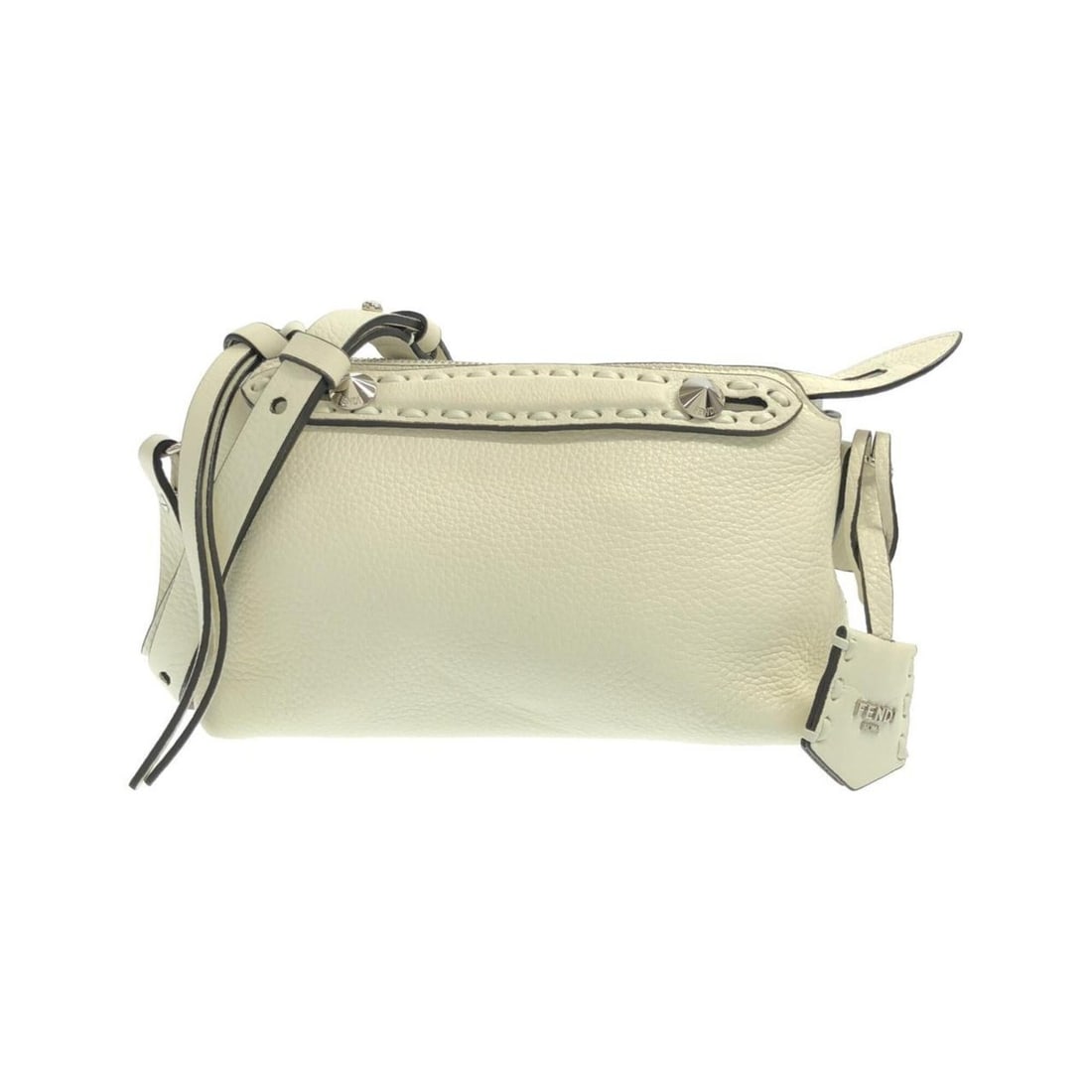 Fendi SELLERIA Mini By The Way 8BS098 ASU2 Handbag: --- Catalog ---Category: SizeSize (HxWxD): 12cm x 20cm x 9cm / 4.72'' x 7.87'' x 3.54''Category: DesignType: HandbagColor: Silver, WhiteGender: Men,WomenMaterial: Leather Hardware Color: