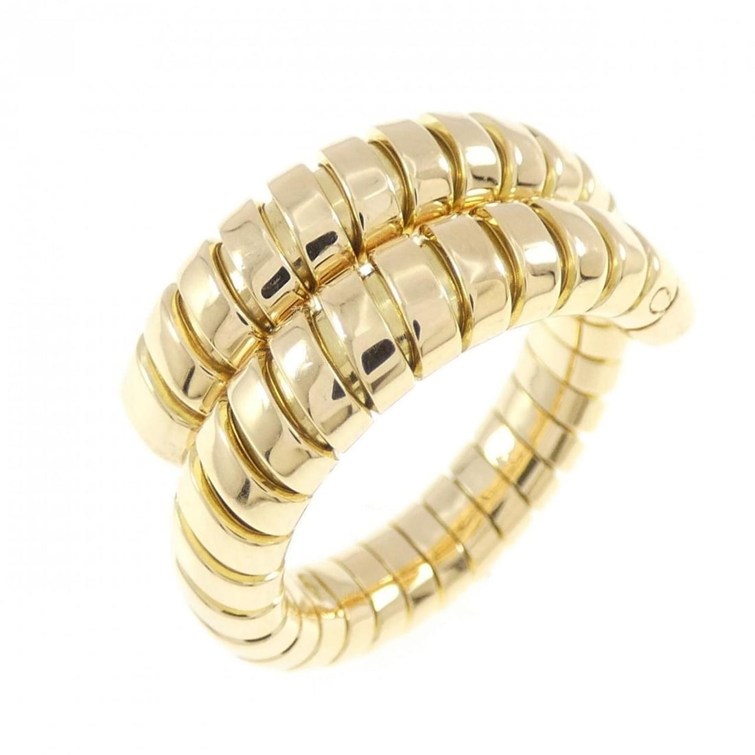 Bvlgari Tubogas Ring: --- Catalog ---Category: SizeJP Size: 13.0US Size: 6.5Category: DesignType: Band ringGender: WomenMaterial: Yellow gold (18K)Category: GeneralBrand: Bvlgari--- Item List ---Section: ConditionRanking: