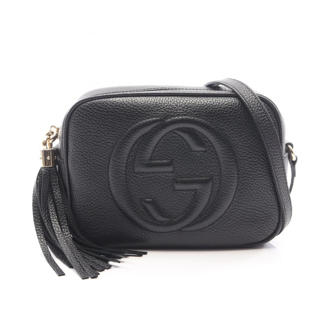 Gucci Soho Disco Bag, Interlocking G, Shoulder Handbag, Leather, Women's, Black, 308364: --- Catalog ---Category: SizeSize (HxWxD): 15cm x 20cm x 7cm / 5.9'' x 7.87'' x 2.75''Category: DesignType: Handbag, Shoulder bagColor: BlackGender: WomenMaterial: Leather Category: GeneralMPN: