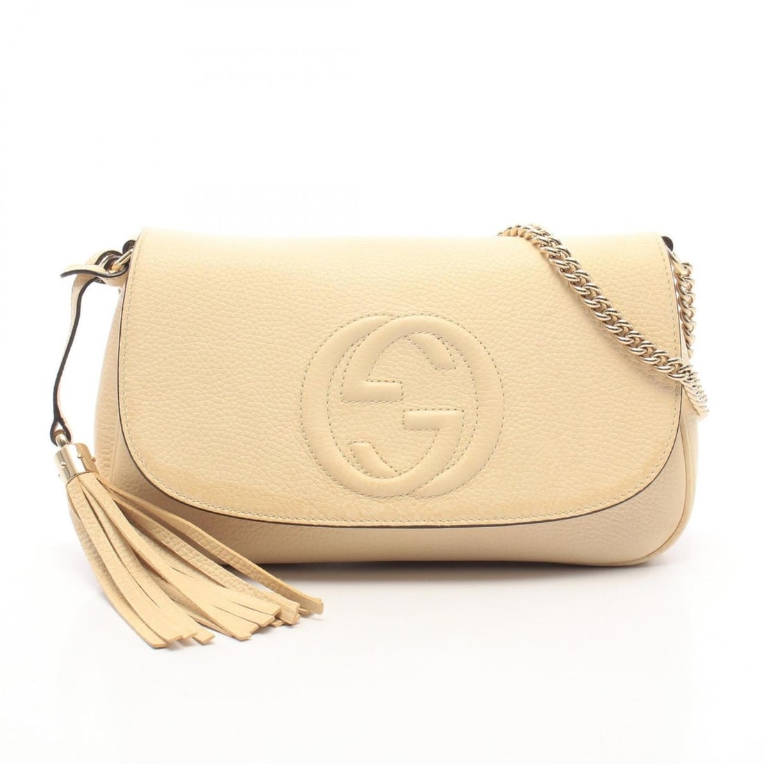 Gucci Soho Interlocking G Shoulder Bag Handbag Leather Women's Ivory 536224: --- Catalog ---Category: SizeSize (HxWxD): 16cm x 27cm x 5cm / 6.29'' x 10.62'' x 1.96''Category: DesignType: Handbag, Shoulder bagColor: IvoryGender: WomenMaterial: Leather Category: GeneralMPN: