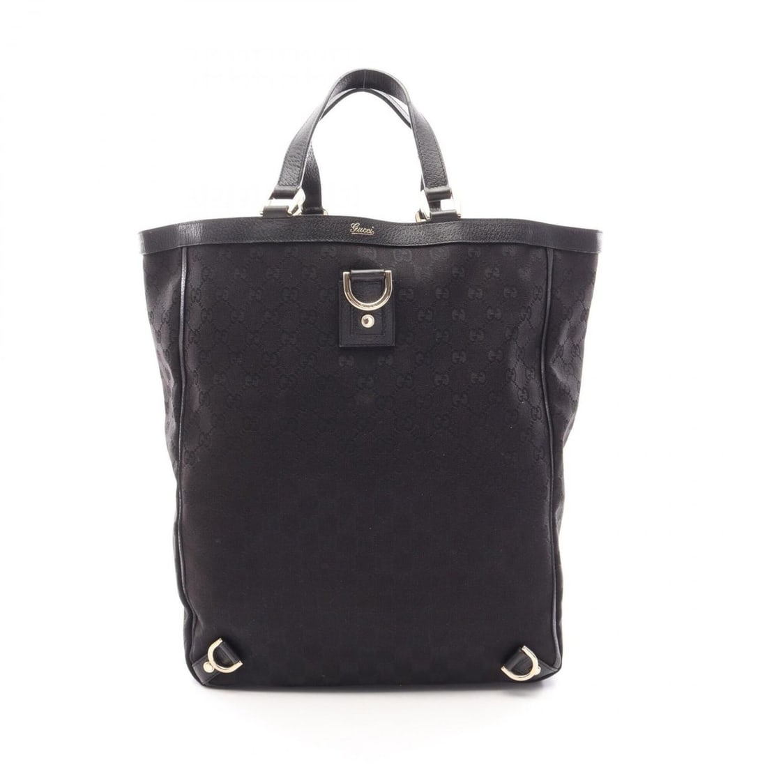 Gucci Abbey GG Canvas Tote Bag Handbag Leather Men's Women's Black 130733: --- Catalog ---Category: SizeSize (HxWxD): 40cm x 31cm x 11cm / 15.74'' x 12.2'' x 4.33''Category: DesignType: Handbag, Tote bagColor: BlackGender: Men,WomenMaterial: GG canvas , Leather Category: