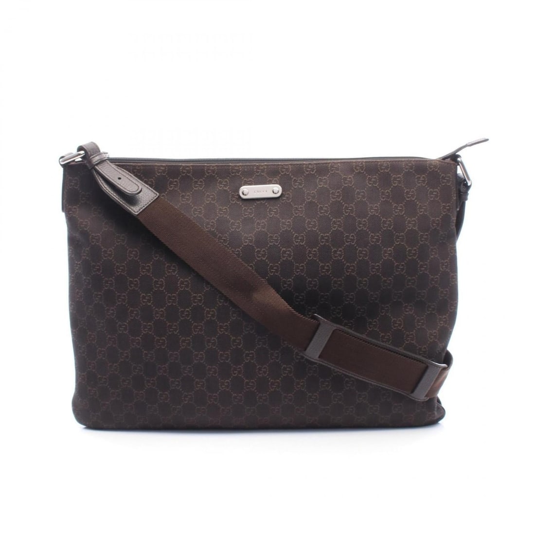 Gucci GG pattern shoulder bag/handbag, canvas and leather, men's, brown, 190628: --- Catalog ---Category: SizeSize (HxWxD): 34cm x 47cm x 2cm / 13.38'' x 18.5'' x 0.78''Category: DesignType: Handbag, Shoulder bagColor: BrownGender: MenMaterial: Canvas , Leather Category: