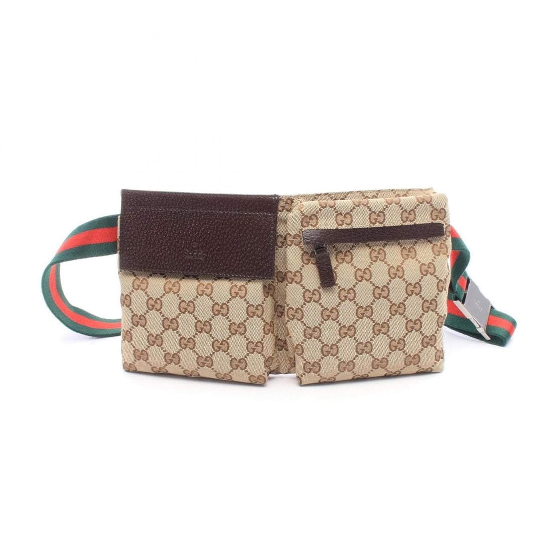 Gucci GG Canvas Waist Bag, Body Handbag, Leather, Men's & Women's, Beige Brown, 28566: --- Catalog ---Category: SizeSize (HxWxD): 16cm x 29cm x 2.5cm / 6.29'' x 11.41'' x 0.98''Category: DesignType: Fanny pack, HandbagColor: Beige, BrownGender: Men,WomenMaterial: GG canvas , Leather
