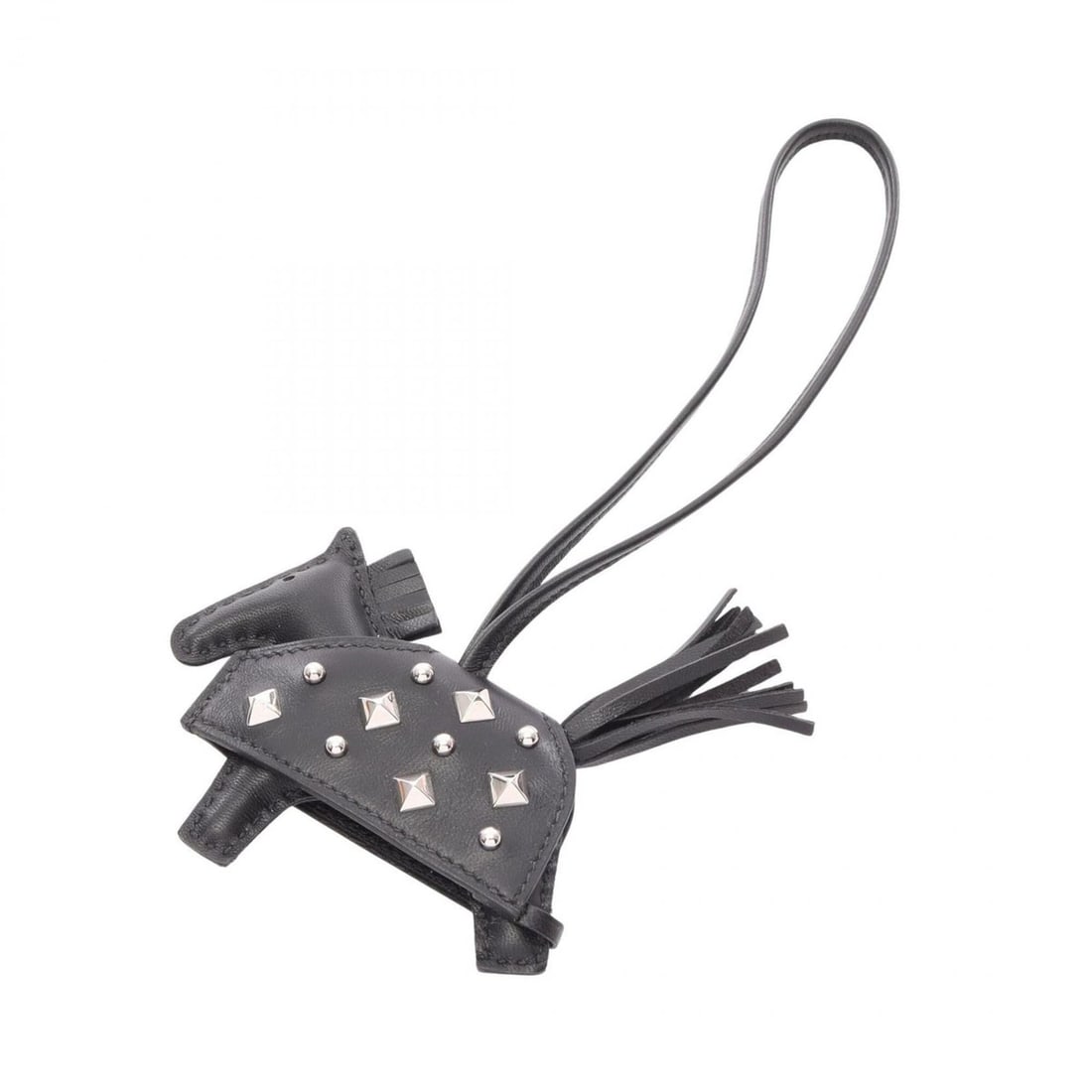 Hermes Rodeo PM Robeo Lock Keychain Accessory, Agneau Milo Veau Swift Leather, Women's, Black: --- Catalog ---Category: SizeSize (HxWxD): 23cm x 8.5cm / 9.05'' x 3.34''Category: DesignType: KeyringColor: BlackGender: WomenMaterial: Agneau Milo, Swift leatherCategory: GeneralBrand: Hermes---