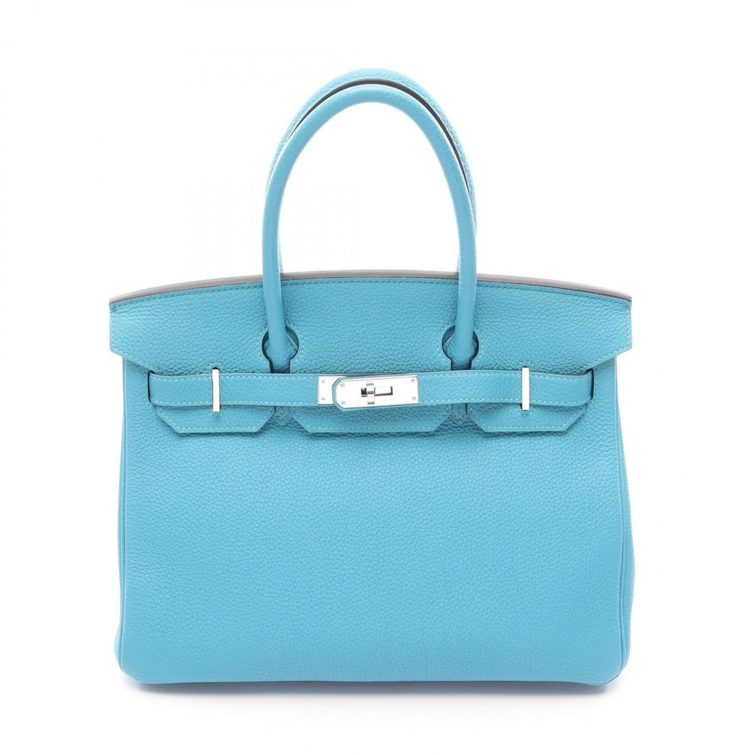 Hermes Birkin 30 Turquoise Handbag, Togo Leather, Women's, Blue: --- Catalog ---Category: SizeSize (HxWxD): 24cm x 30cm x 15cm / 9.44'' x 11.81'' x 5.9''Category: DesignType: HandbagColor: Turquoise blueGender: WomenMaterial: Togo leather Category: GeneralBrand: He