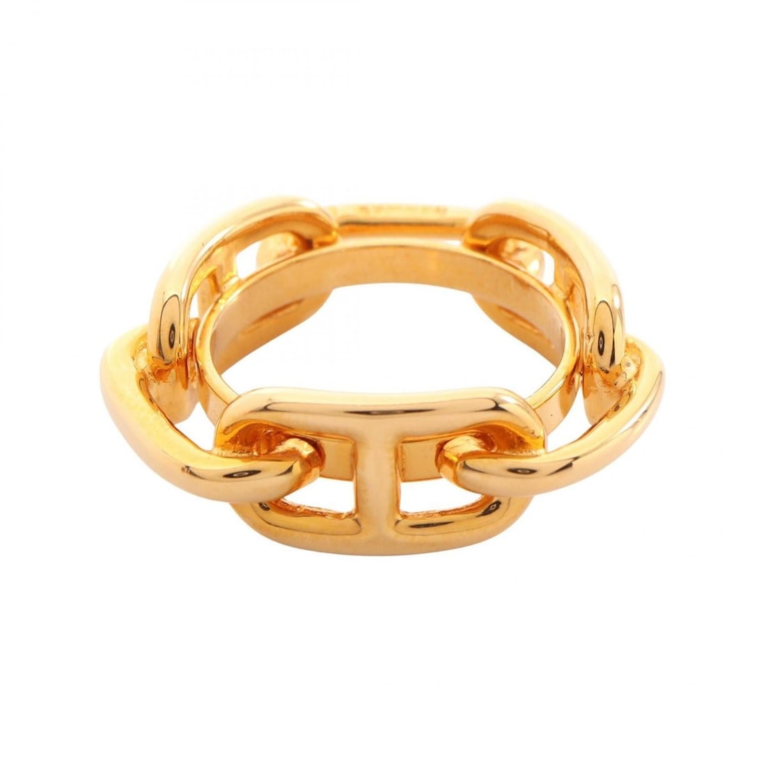 Hermes Chaine d'Ancre Scarf Ring Accessory, Gold Tone, Women's: --- Catalog ---Category: DesignType: Scarf ringColor: GoldGender: WomenCategory: GeneralBrand: HermesCategory: Physical PropertiesSize (HxWxD): 1cm x 3.2cm / 0.39'' x 1.25''--- Item List ---Section: C