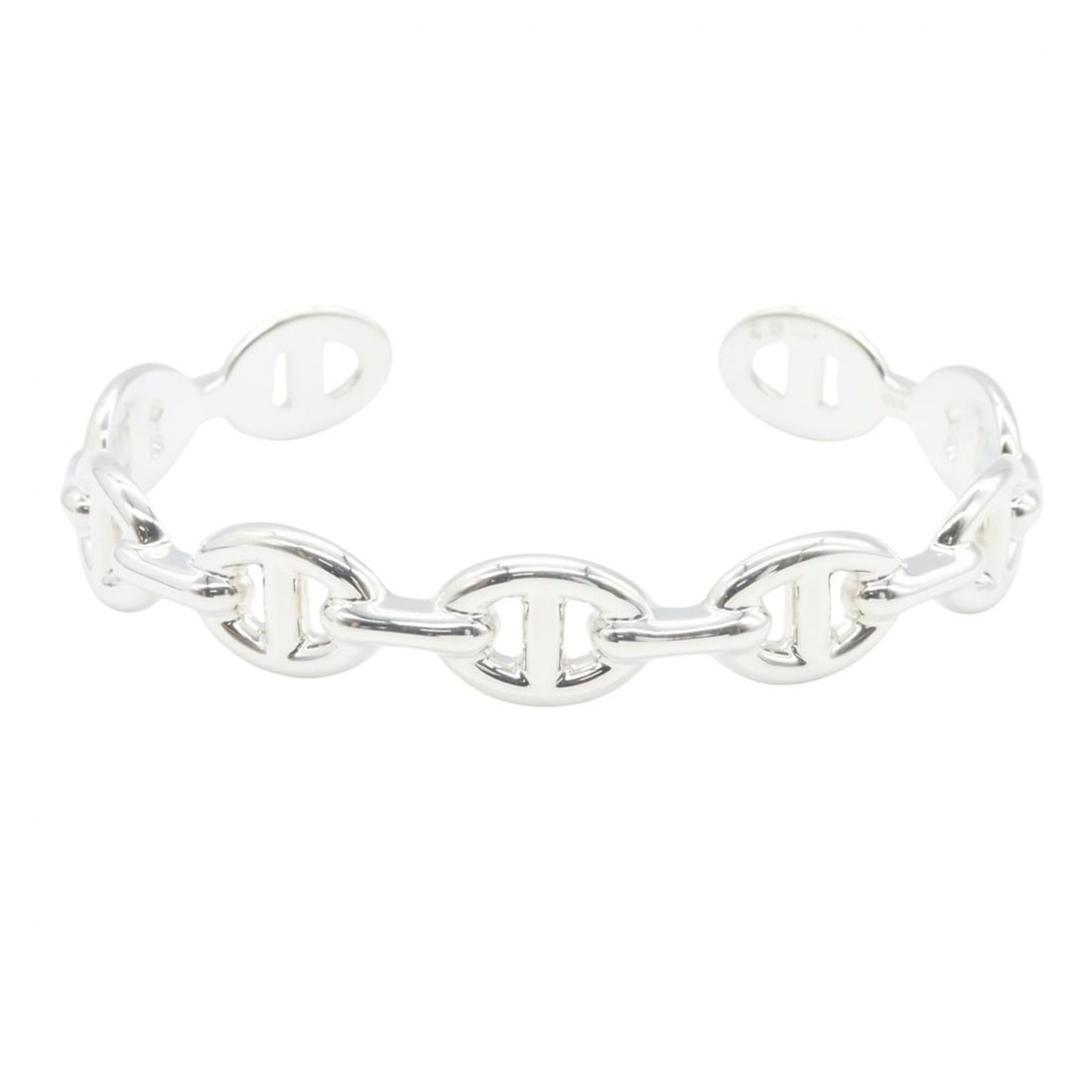 Hermes Chaine d'Ancre Enchainée Bangle MM Accessory Sterling Silver 925 Women's: --- Catalog ---Category: DesignType: BangleColor: SilverGender: WomenMaterial: Silver 925Category: GeneralBrand: Hermes--- Item List ---Section: ConditionRanking: Rank NS Never used / display itemCond