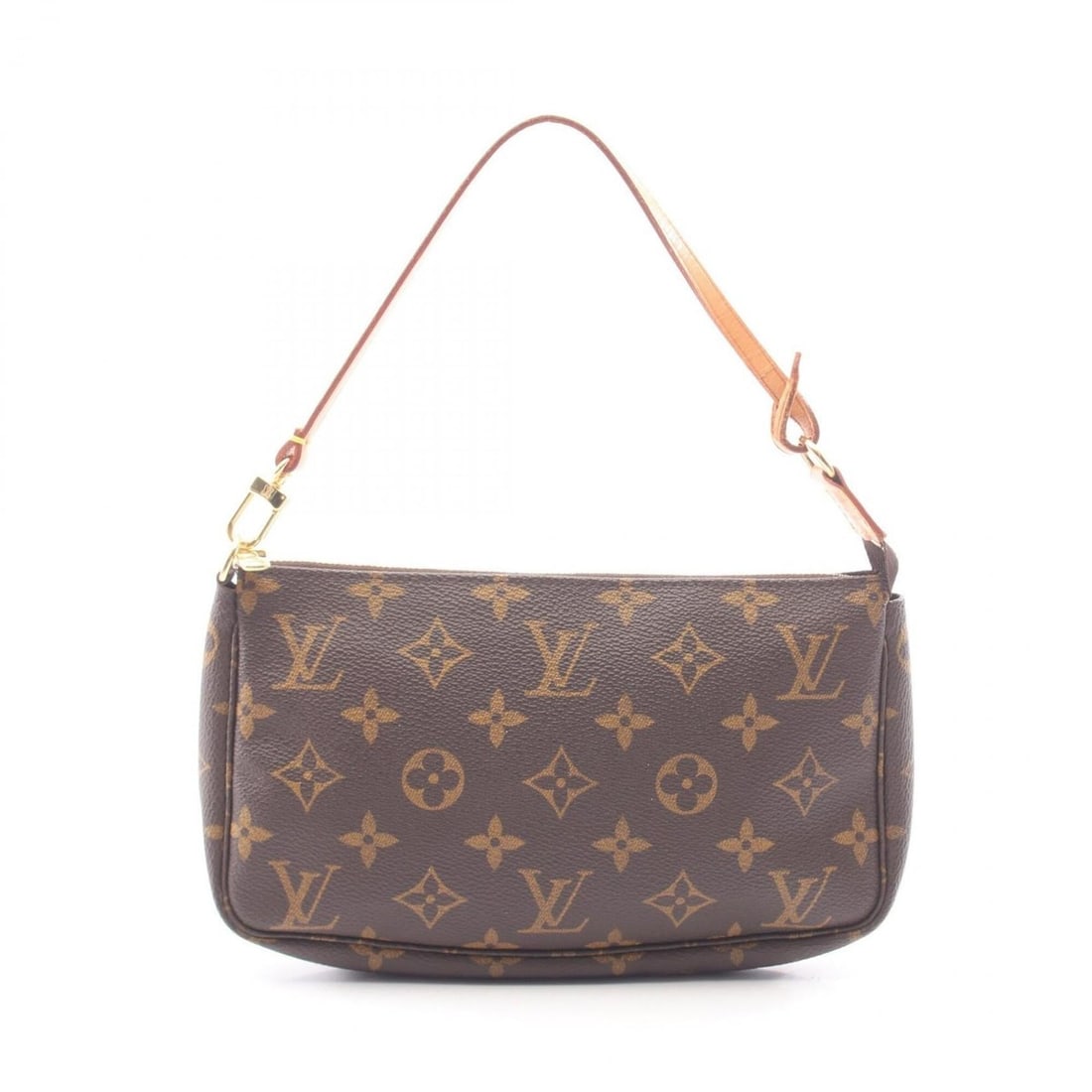 Louis Vuitton Pochette Accessoires Monogram Handbag, Coated Canvas Leather, Women's, Brown, M51980: --- Catalog ---Category: SizeSize (HxWxD): 13cm x 21cm x 3cm / 5.11'' x 8.26'' x 1.18''Category: DesignType: HandbagColor: BrownGender: WomenMaterial: Coated canvas , Leather Category: GeneralMPN: M51