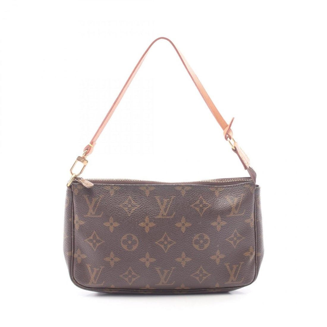 Louis Vuitton Pochette Accessoires Monogram Handbag, Coated Canvas Leather, Women's, Brown, M51980: --- Catalog ---Category: SizeSize (HxWxD): 13cm x 21cm x 3cm / 5.11'' x 8.26'' x 1.18''Category: DesignType: HandbagColor: BrownGender: WomenMaterial: Coated canvas , Leather Category: GeneralMPN: M51