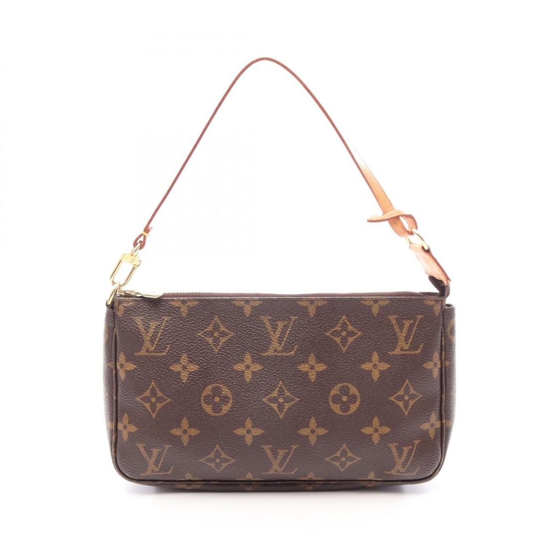 Louis Vuitton Pochette Accessoires Monogram Handbag, Coated Canvas Leather, Women's, Brown, M51980: --- Catalog ---Category: SizeSize (HxWxD): 13cm x 21cm x 3cm / 5.11'' x 8.26'' x 1.18''Category: DesignType: HandbagColor: BrownGender: WomenMaterial: Coated canvas , Leather Category: GeneralMPN: M51