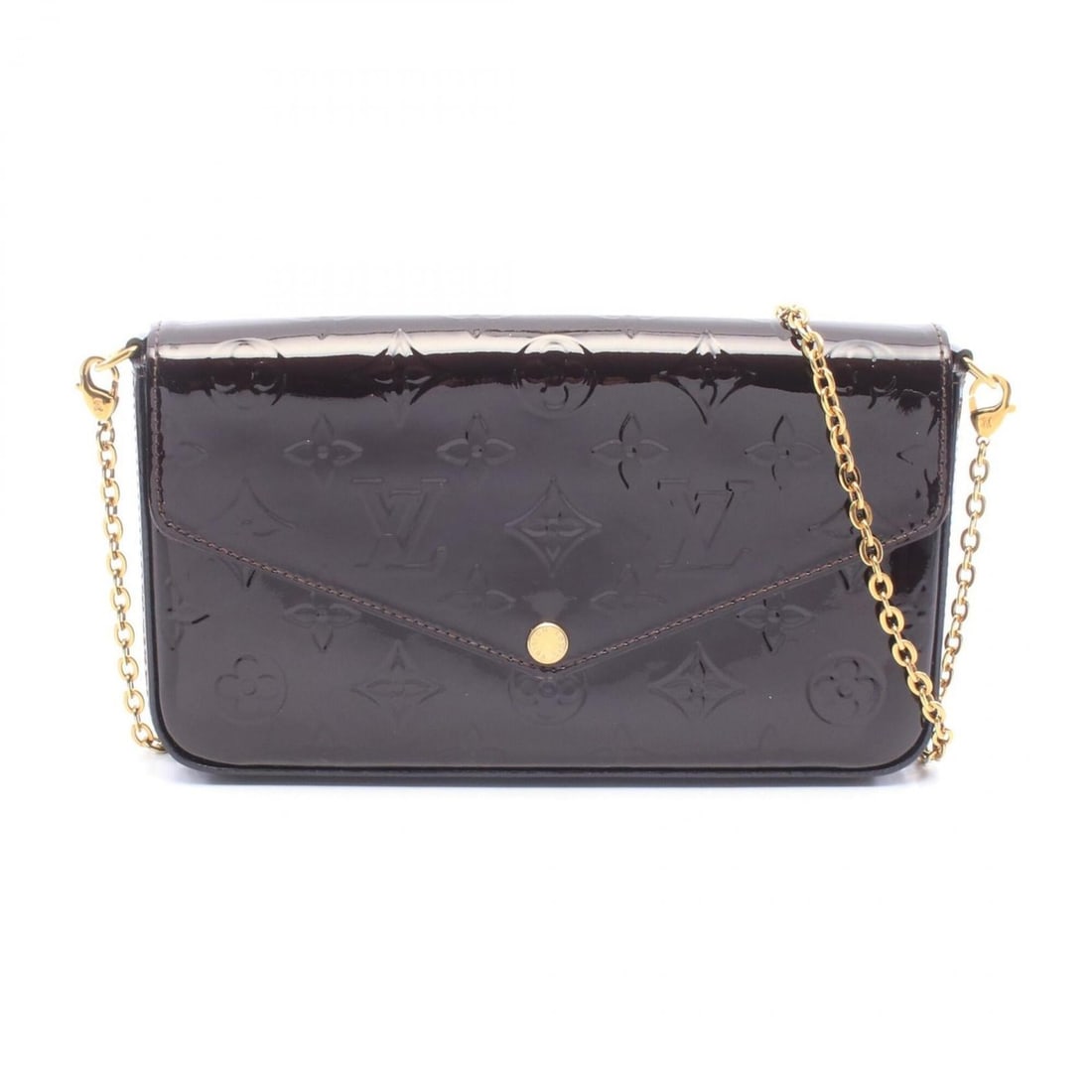 Louis Vuitton Pochette Felicie Monogram Vernis Amarante Shoulder Bag Handbag Leather Women's Purple: --- Catalog ---Category: SizeSize (HxWxD): 12cm x 21cm x 3cm / 4.72'' x 8.26'' x 1.18''Category: DesignType: Handbag, Pochette, Shoulder bagColor: Amarante, PurpleGender: WomenMaterial: Monogram Verni