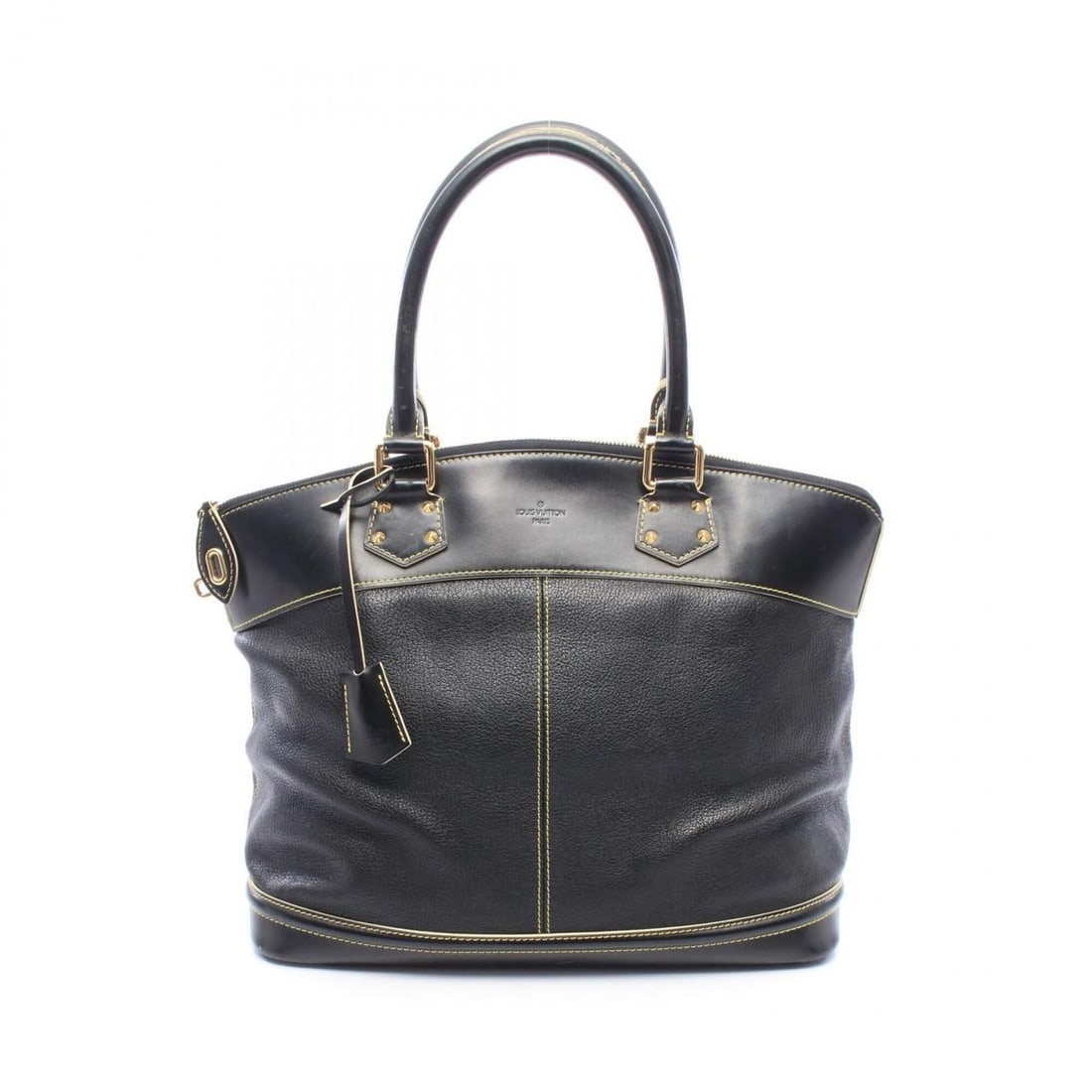 Louis Vuitton Lockit GM Suhali Noir Handbag, Leather, Women's, Black, M91863 (1 of 18)