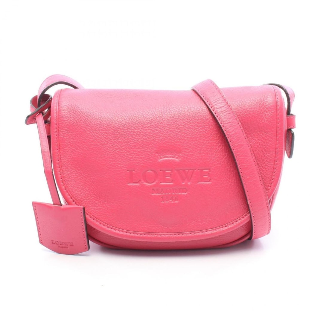 Loewe Heritage Shoulder Bag/Handbag, Leather, Women's, Pink: --- Catalog ---Category: SizeSize (HxWxD): 16cm x 16cm x 6cm / 6.29'' x 6.29'' x 2.36''Category: DesignType: Handbag, Shoulder bagColor: PinkGender: WomenMaterial: Leather Category: GeneralBrand: Loew