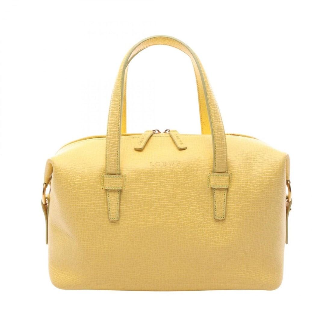 Loewe handbag, leather, women's, yellow.: --- Catalog ---Category: SizeSize (HxWxD): 17cm x 29cm x 11cm / 6.69'' x 11.41'' x 4.33''Category: DesignType: HandbagColor: YellowGender: WomenMaterial: Leather Category: GeneralBrand: Loewe--- Item 