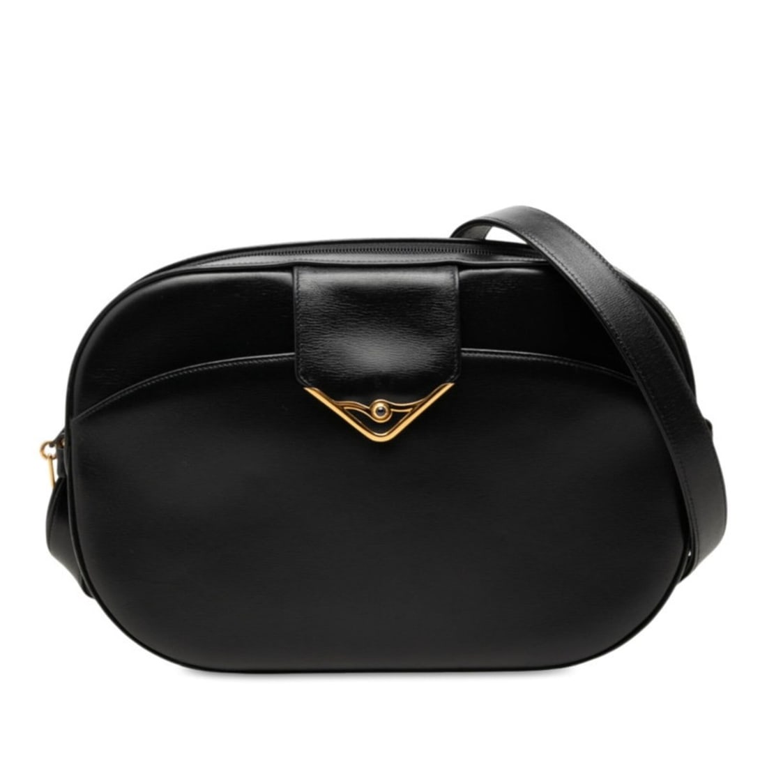 Cartier Sapphire Line Crossbody Shoulder Bag, Black Leather, Women's CARTIER: --- Catalog ---Category: SizeSize (HxWxD): 16.5cm x 25cm x 5.5cm / 6.49'' x 9.84'' x 2.16''Category: DesignType: Shoulder bagColor: BlackGender: WomenMaterial: Leather Category: GeneralBrand: Cartier-