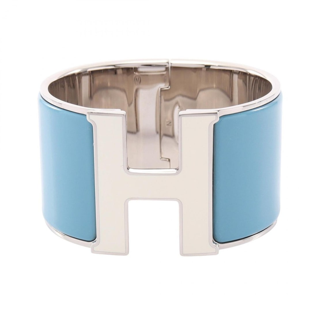 Hermes HERMES Clic Clac TGM Bangle Accessory Metal Enamel Women's Blue White Silver: --- Catalog ---Category: DesignType: BangleColor: Blue, Silver, WhiteGender: WomenMaterial: Enamel, MetalCategory: GeneralBrand: Hermes--- Item List ---Section: ConditionRanking: Rank A Used - A few