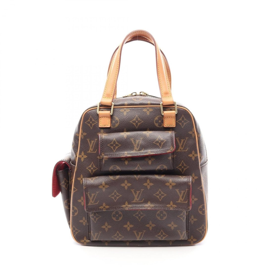 Louis Vuitton Excentricite Monogram Handbag, Coated Canvas and Leather, Pattern, Women's, Brown,: --- Catalog ---Category: SizeSize (HxWxD): 26cm x 24cm x 12cm / 10.23'' x 9.44'' x 4.72''Category: DesignType: HandbagColor: BrownGender: WomenMaterial: Monogram , Coated canvas , Leather Category: Ge