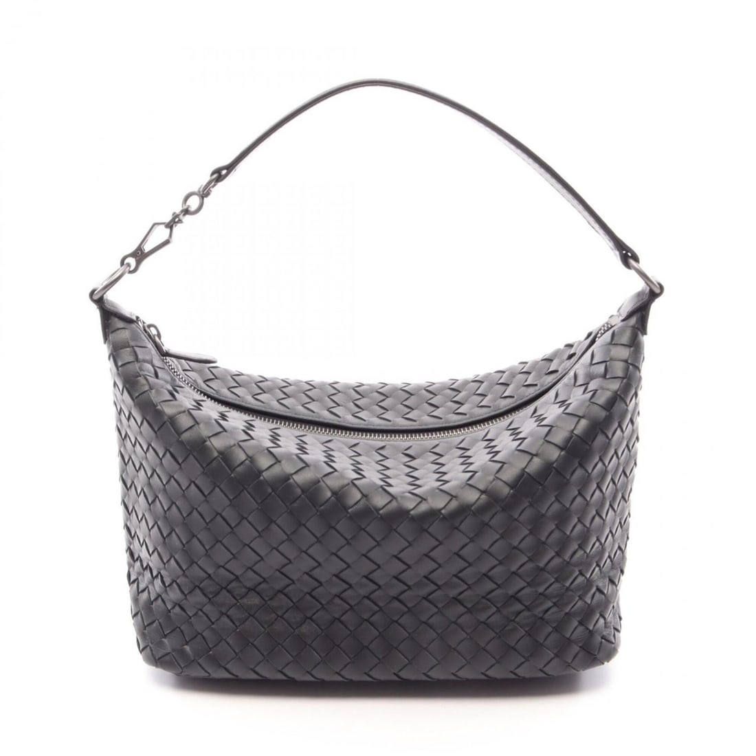 Bottega Veneta Intrecciato Handbag, Leather, Women's, Black, Item Number 239988 (1 of 18)