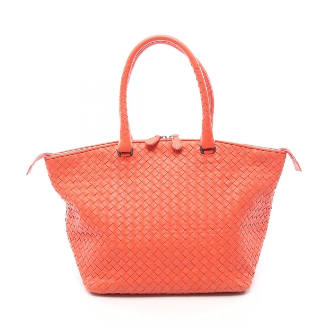 Bottega Veneta Intrecciato Tote Bag Handbag Leather Women's Orange: --- Catalog ---Category: SizeSize (HxWxD): 27cm x 26cm x 21cm / 10.62'' x 10.23'' x 8.26''Category: DesignType: Handbag, Tote bagColor: OrangeGender: WomenMaterial: Intrecciato Category: GeneralBrand: