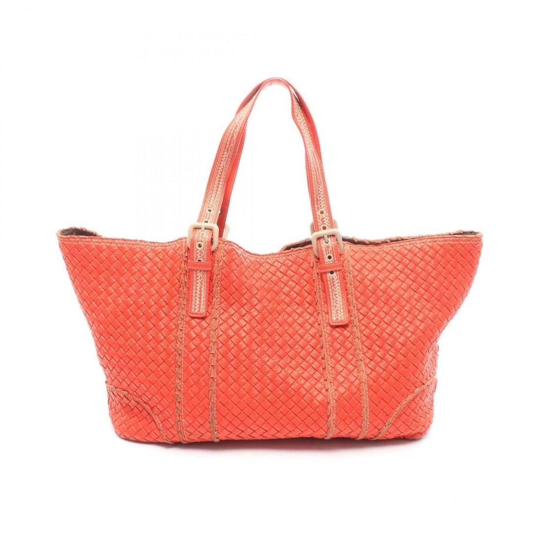Bottega Veneta Intrecciato Tote Bag Handbag Leather Women's Orange: --- Catalog ---Category: SizeSize (HxWxD): 30cm x 40cm x 21cm / 11.81'' x 15.74'' x 8.26''Category: DesignType: Handbag, Tote bagColor: OrangeGender: WomenMaterial: Intrecciato Category: GeneralBrand: