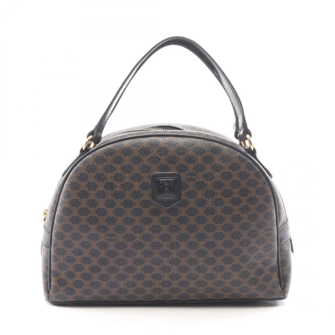 Celine Macadam Handbag, Coated Canvas Leather, Women's, Black (1 of 14)