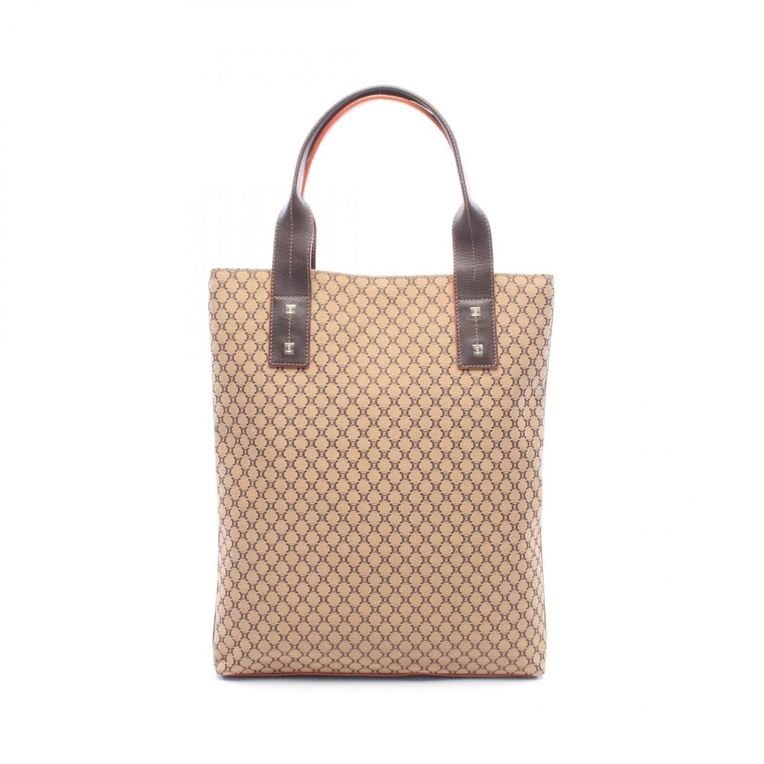 Celine Macadam Tote Bag Handbag Canvas Leather Women's Beige Brown (1 of 20)