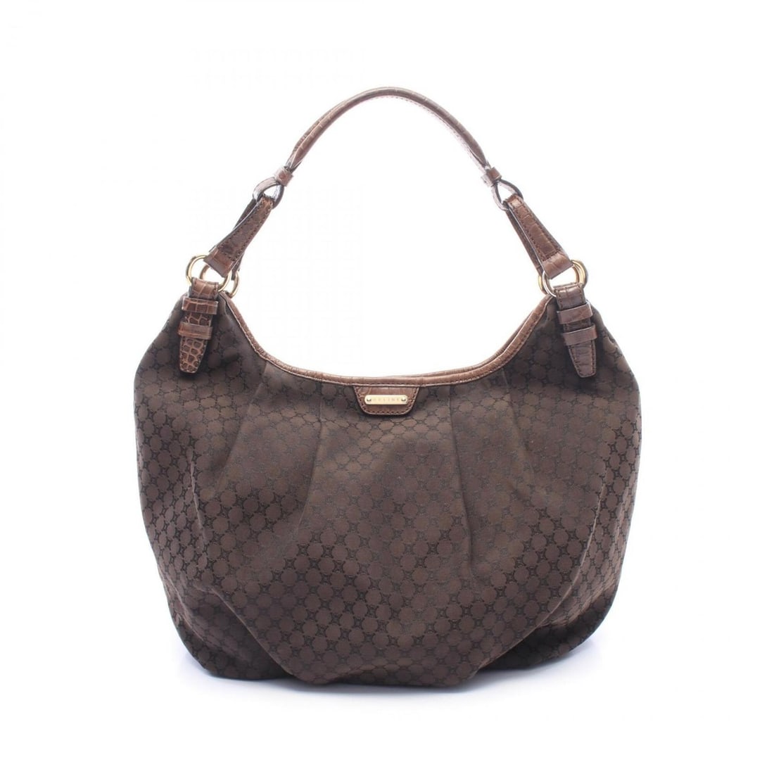 Celine Macadam Shoulder Bag/Handbag, Canvas and Leather, Women's, Brown: --- Catalog ---Category: SizeSize (HxWxD): 30cm x 21cm x 10cm / 11.81'' x 8.26'' x 3.93''Category: DesignType: Handbag, Shoulder bagColor: BrownGender: WomenMaterial: Canvas , Leather Category: Genera