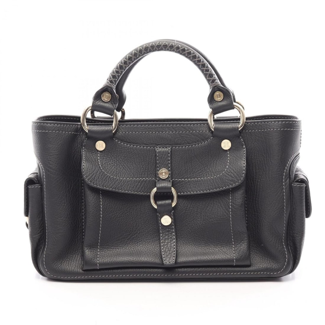 Celine Boogie Bag Handbag, Leather, Women's, Black (1 of 20)