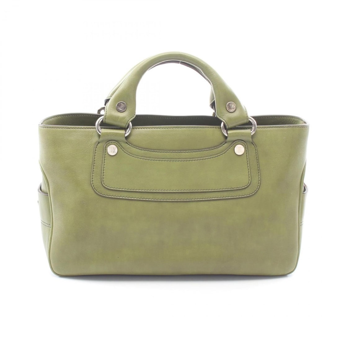 Celine Boogie Bag Handbag, Leather, Women's, Green: --- Catalog ---Category: SizeSize (HxWxD): 20cm x 32cm x 13cm / 7.87'' x 12.59'' x 5.11''Category: DesignType: HandbagColor: GreenGender: WomenMaterial: Leather Category: GeneralBrand: Celine--- Item 