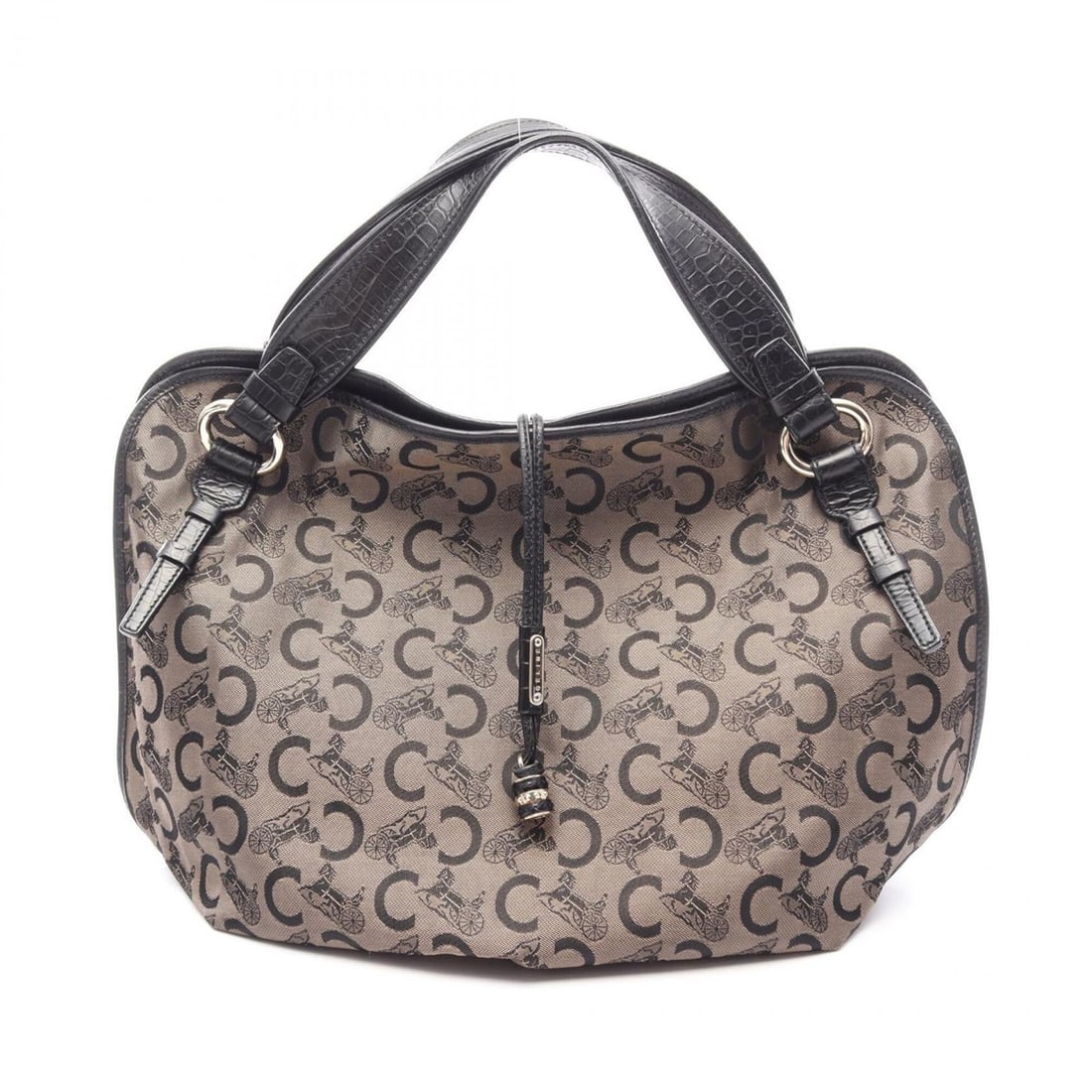 Celine Bittersweet C Sulky Large Handbag, Canvas and Leather, Women's, Brown/Black: --- Catalog ---Category: SizeSize (HxWxD): 36cm x 32cm x 21cm / 14.17'' x 12.59'' x 8.26''Category: DesignType: HandbagColor: Black, BrownGender: WomenMaterial: Canvas , Leather Category: GeneralBrand