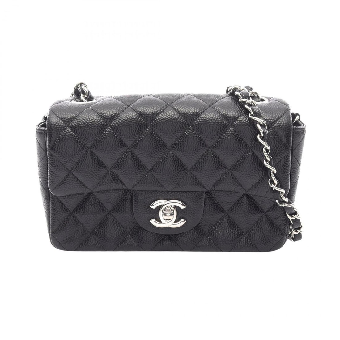 Chanel Mini Matelasse 20 Shoulder Bag/Handbag, Caviar Leather (Grained Calfskin), Women's, Black: --- Catalog ---Category: SizeSize (HxWxD): 12cm x 20cm x 6.5cm / 4.72'' x 7.87'' x 2.55''Category: DesignType: Handbag, Shoulder bagColor: BlackGender: WomenMaterial: Grained Calfskin Category: Genera