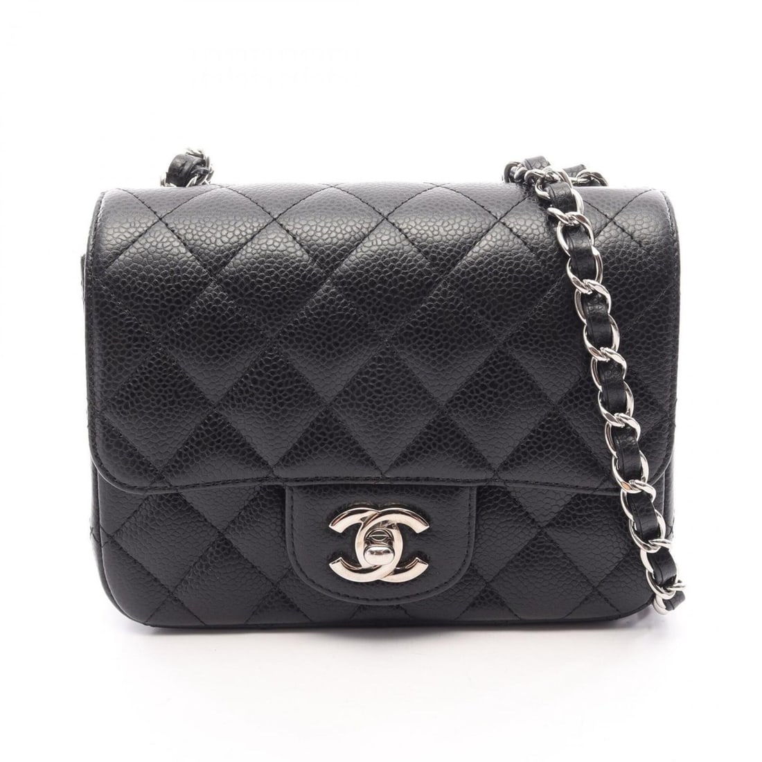 Chanel Mini Matelassé Shoulder Bag/Handbag, Caviar Leather (Grained Calfskin), Women's, Black,: --- Catalog ---Category: SizeSize (HxWxD): 13cm x 17cm x 8cm / 5.11'' x 6.69'' x 3.14''Category: DesignType: Handbag, Shoulder bagColor: BlackGender: WomenMaterial: Grained Calfskin Category: GeneralM