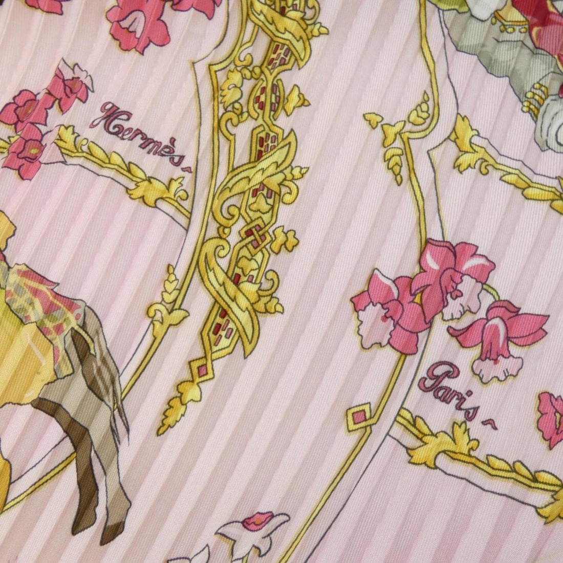 Hermes pleated scarf muffler - 4