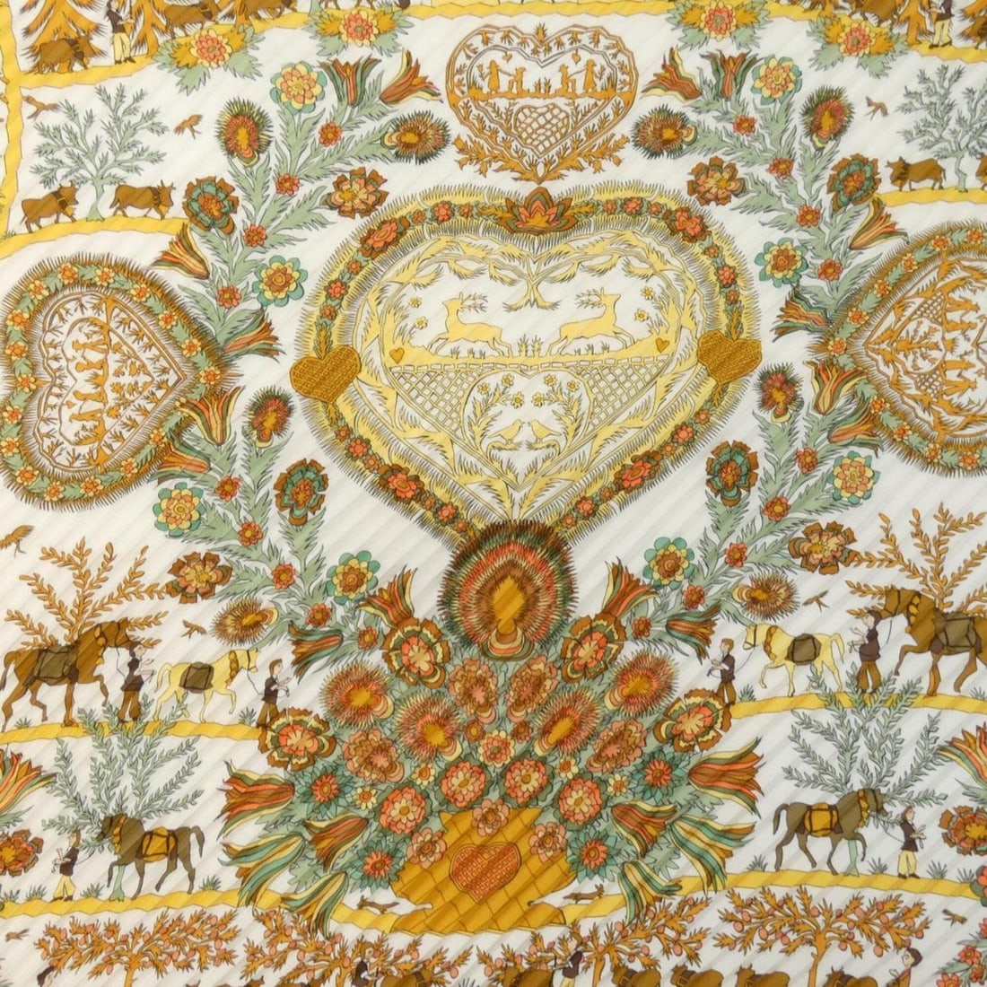 Hermes pleated scarf muffler - 3