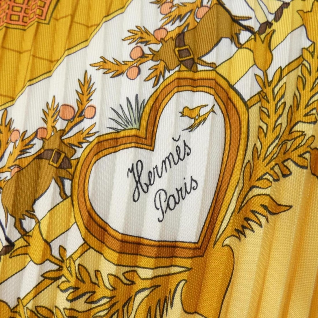 Hermes pleated scarf muffler - 4