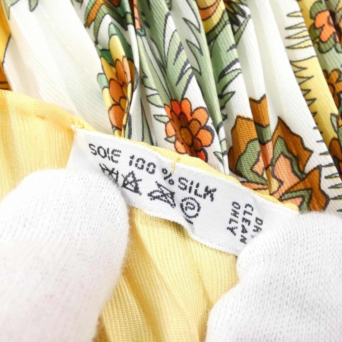 Hermes pleated scarf muffler - 8