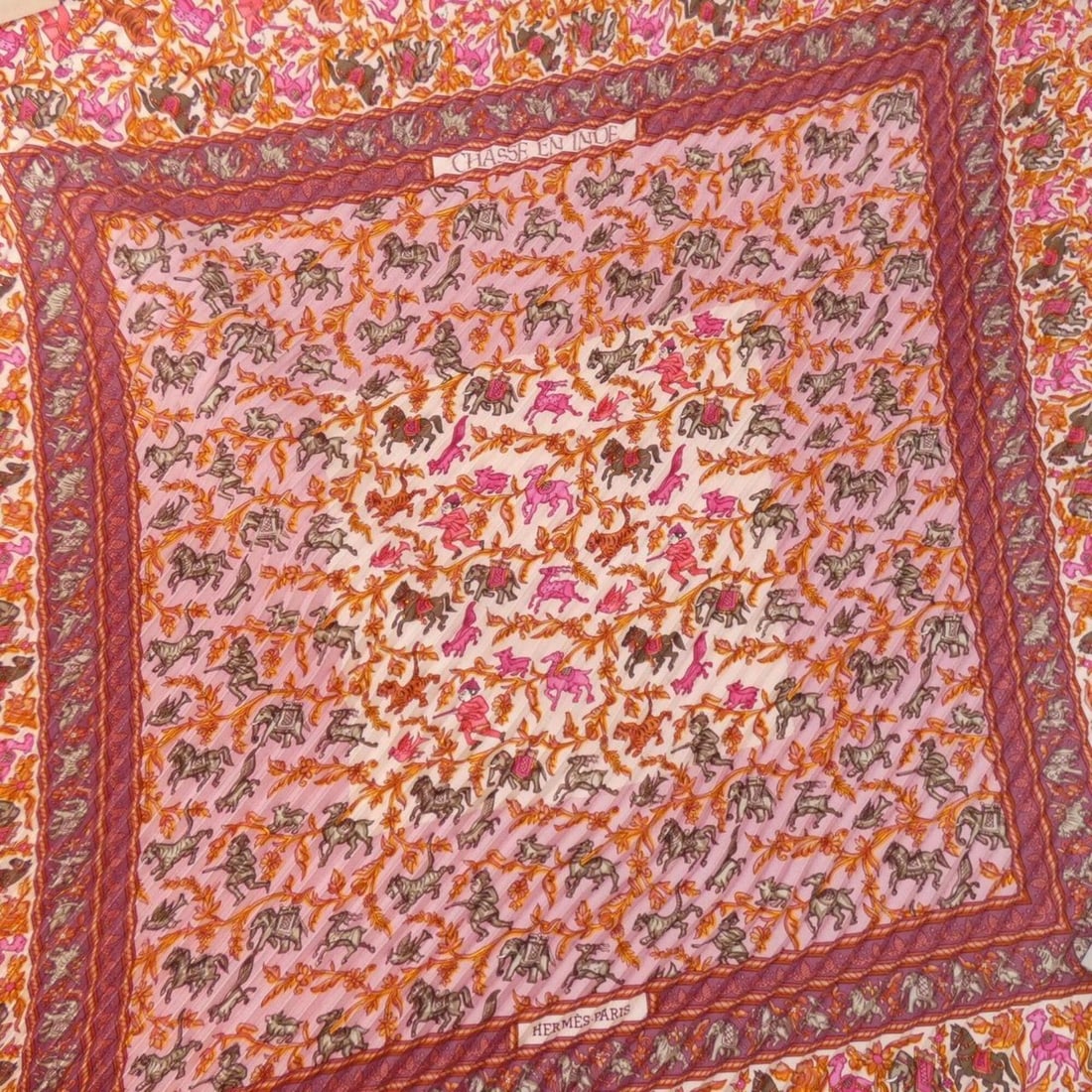 Hermes pleated scarf muffler - 3