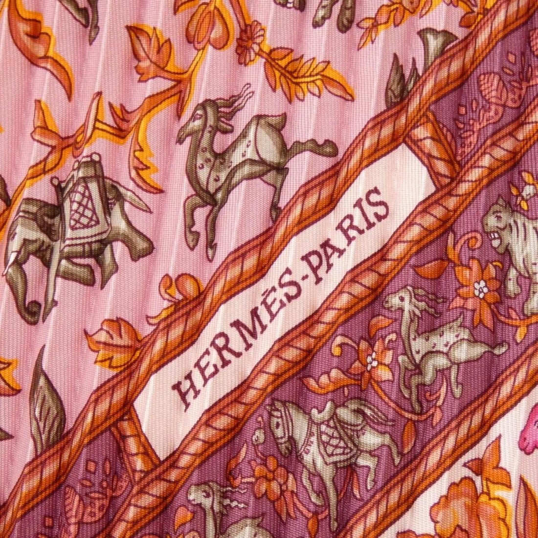 Hermes pleated scarf muffler - 4
